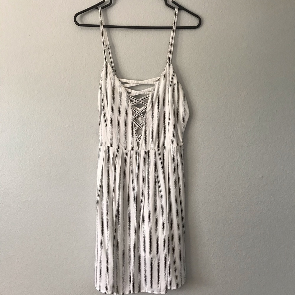 Volcom vertical striped summer dress